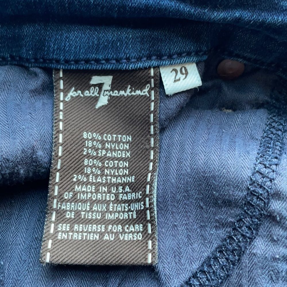 7 For All Mankind Straight Leg- 29 - Picture 4 of 6